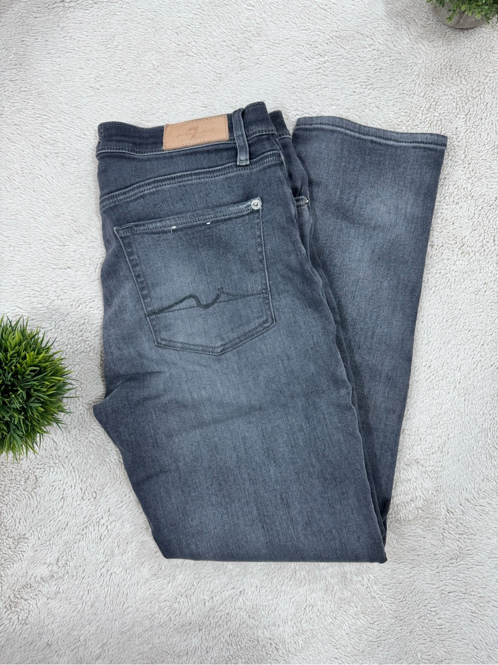 7 For All Mankind Dark Gray Jeans
